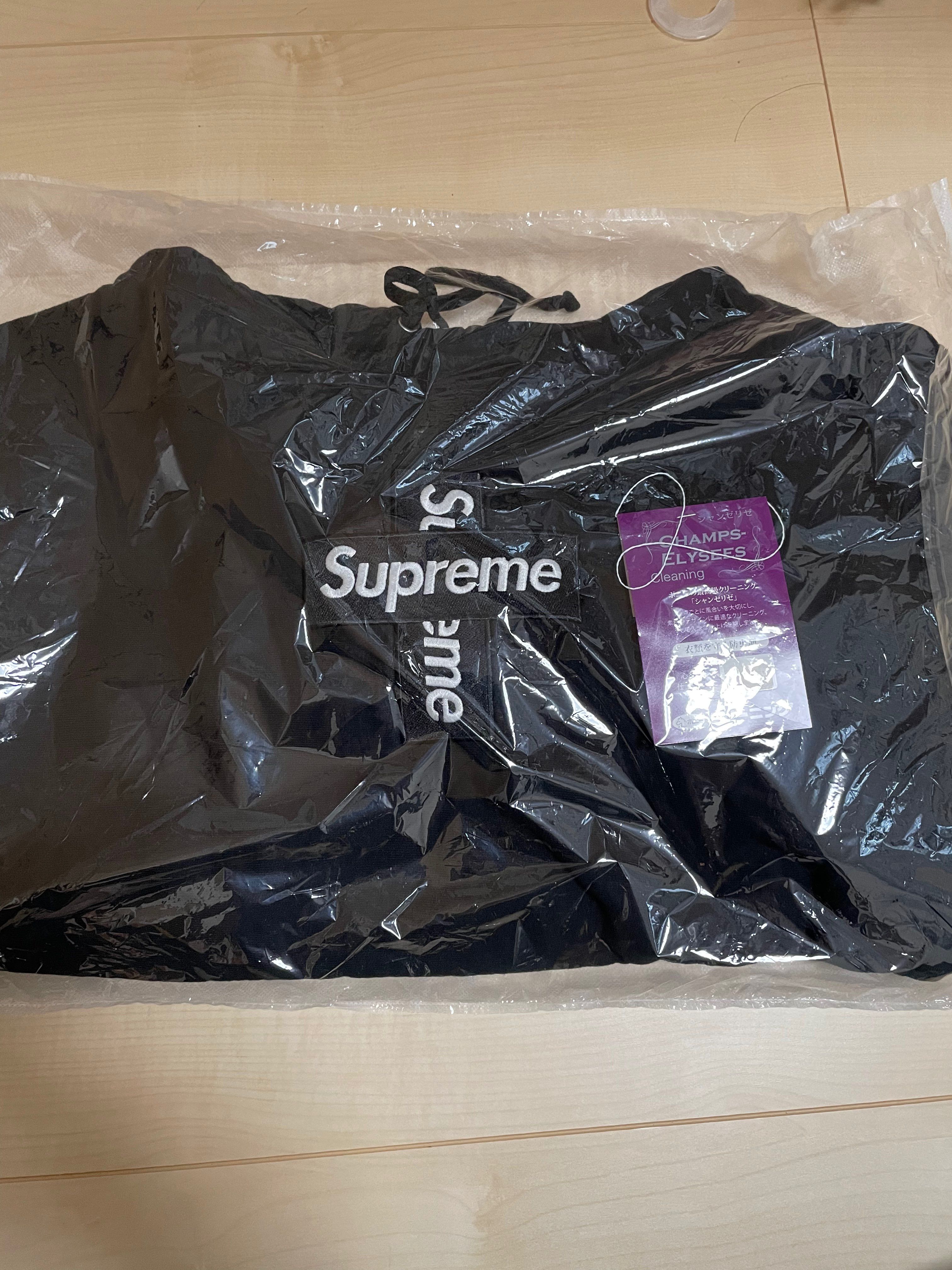 Supreme Cross Box Logo Hooded Sweatshirt "Black"