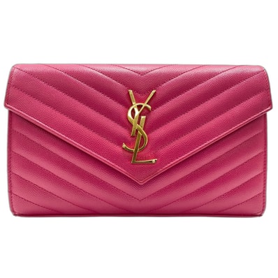 イヴ・サンローラン YSL カサンドラ ショルダーバッグ レザー【中古】