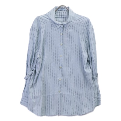 プラダ P424C S181 ロゴストライプ ブラウス 36