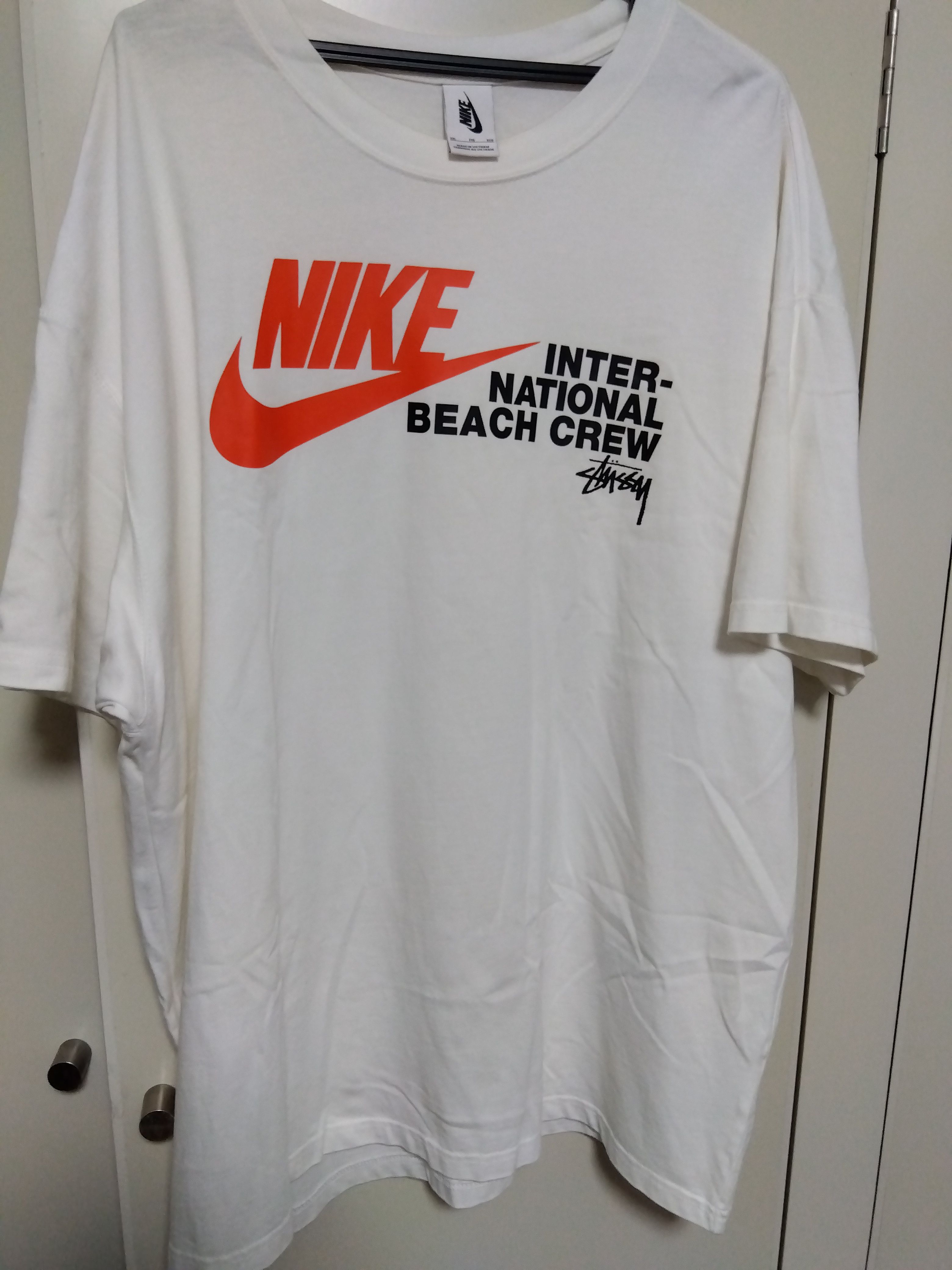 Nike x Stussy International Beach Crew T-Shirt "White"