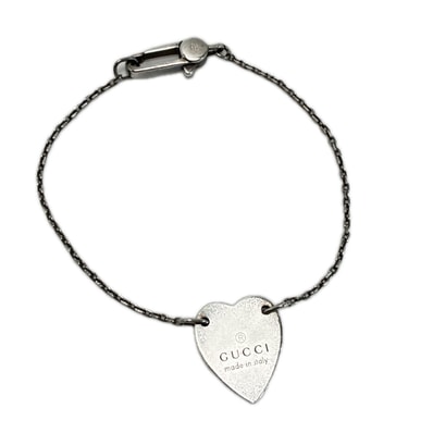 GUCCI グッチ グッチ ハートプレート シルバー925 アクセサリー ブレスレット