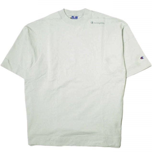 新品 N.HOOLYWOOD x Champion エヌハリウッド ミスターハリウッド チャンピオン 25SS 別注 NEW WEAVE TEE ロゴ刺繍 Tシャツ C8-B360 L 半袖 バータグ トップス g22422