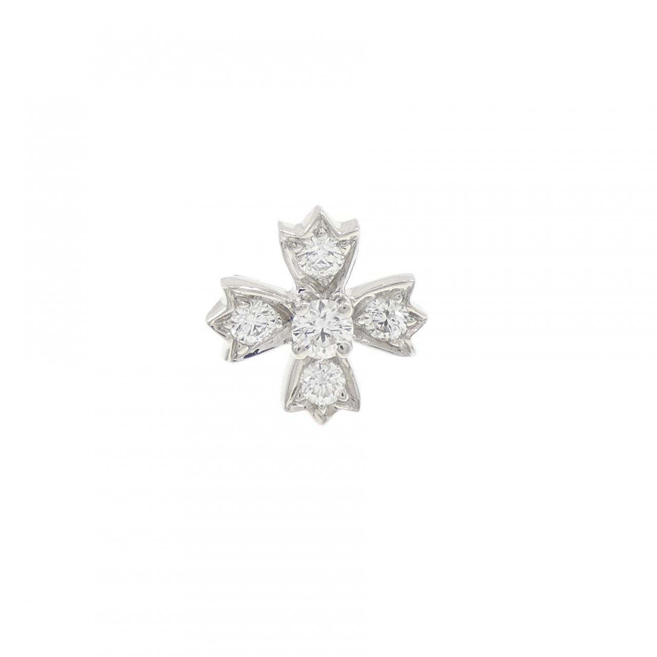 ティファニー ダイヤモンド ピアス 片耳