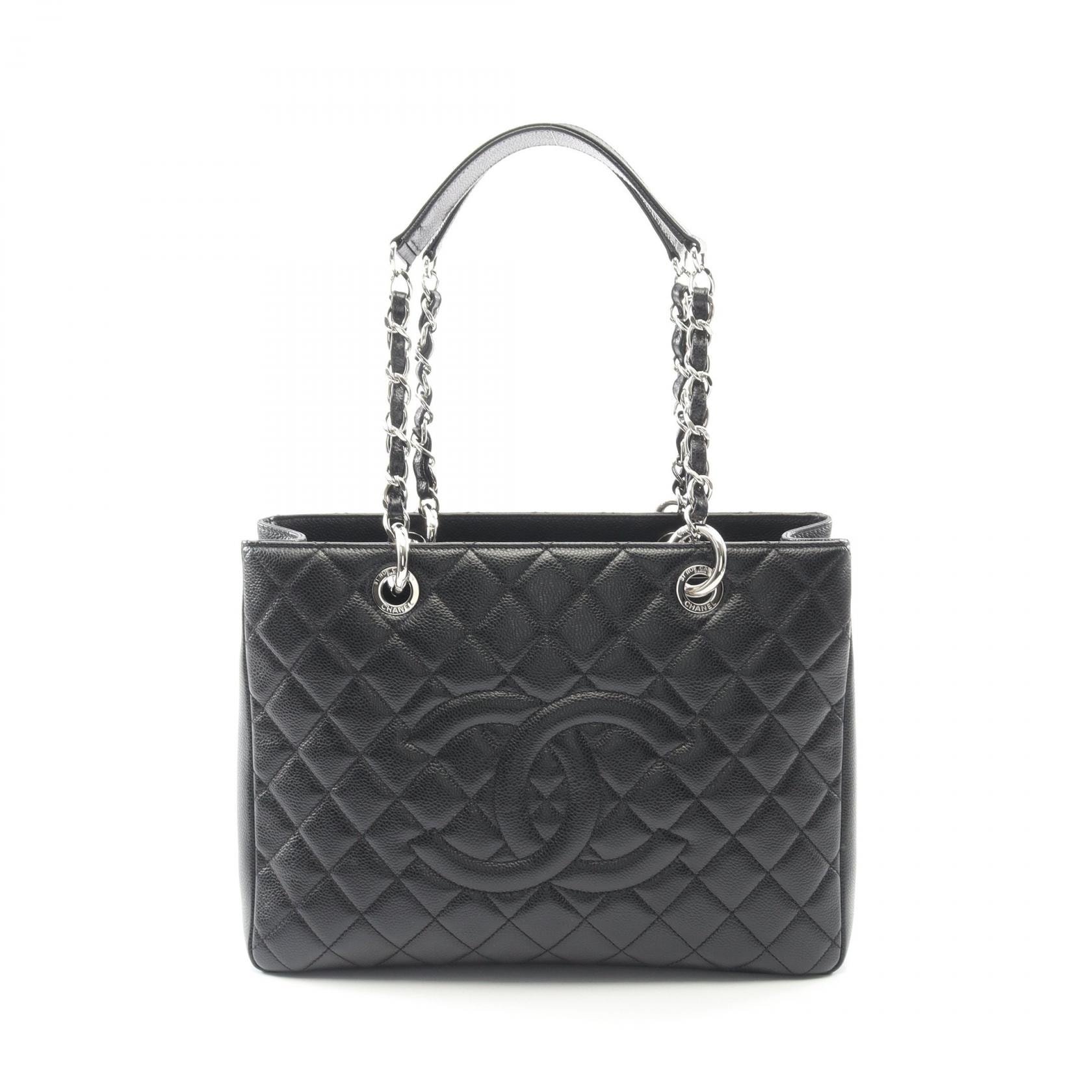 シャネル CHANEL マトラッセ グランドショッピング GST トートバッグ バッグ キャビアスキン(グレインドカーフ) レディース ブラック系 A50995 【中古】