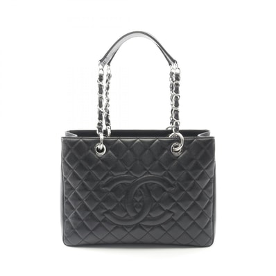 シャネル CHANEL マトラッセ グランドショッピング GST トートバッグ バッグ キャビアスキン(グレインドカーフ) レディース ブラック系 A50995 【中古】