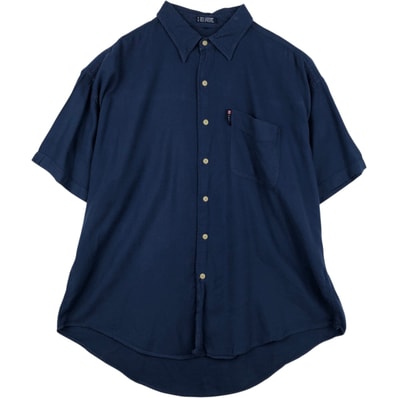 古着 ラルフローレン Ralph Lauren CHAPS チャップス 半袖 コットン×レーヨンシャツ メンズXL相当/eaa641636