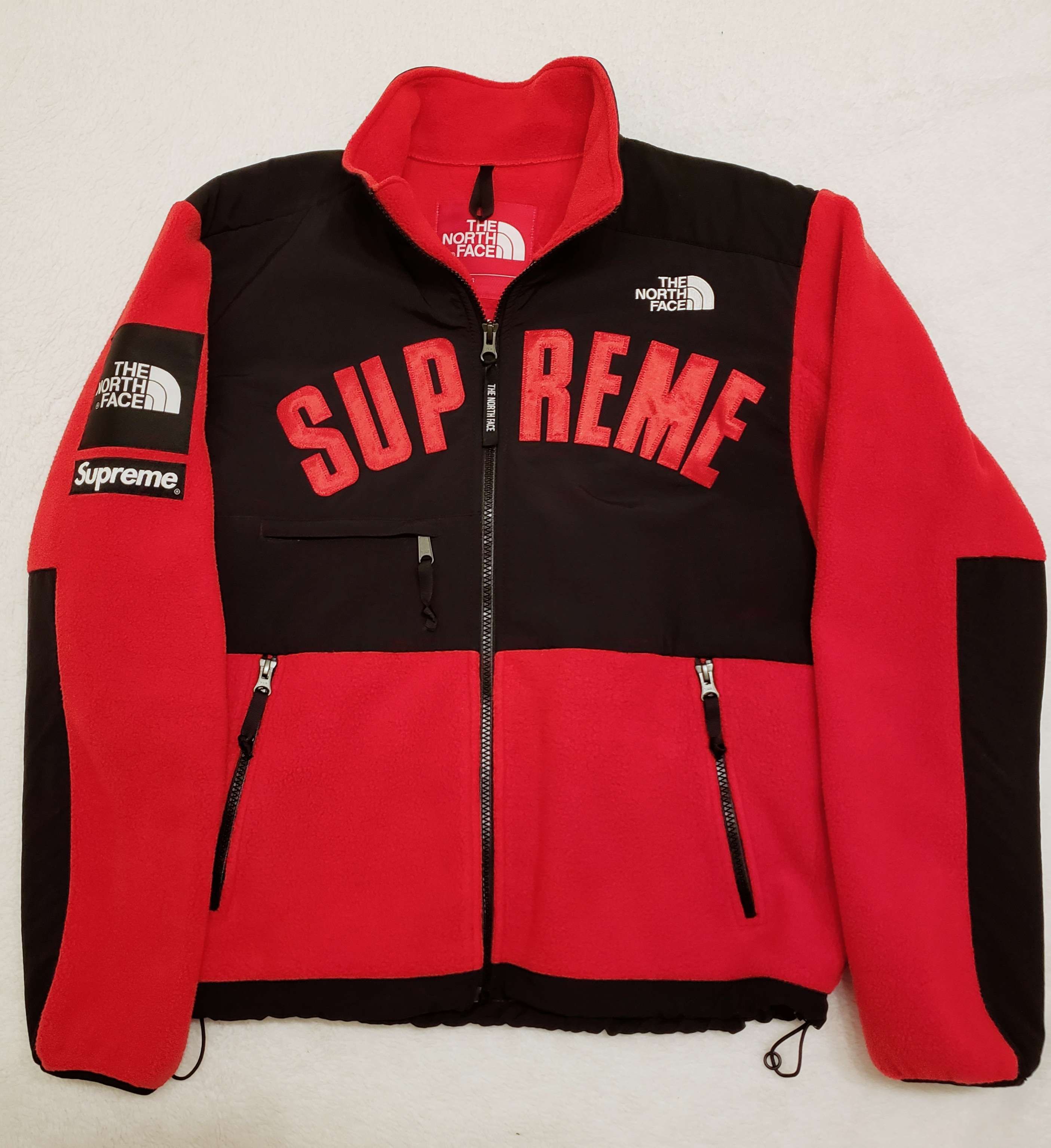 Supreme x The North Face Arc Logo Denali Fleece Jacket "Red"
