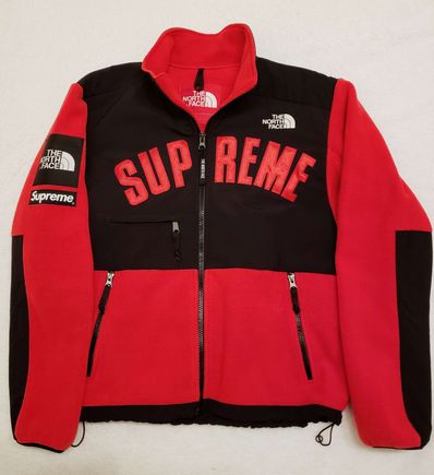 Supreme x The North Face Arc Logo Denali Fleece Jacket "Red"