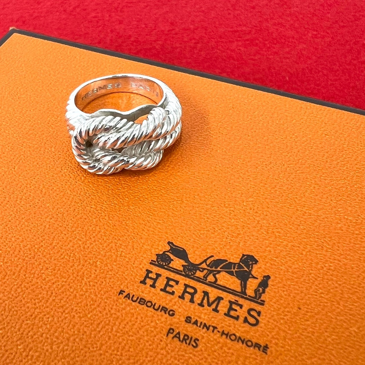 HERMES エルメス オーディエンヌ リング シルバー925 リング・指輪 9号 シルバー
 26037