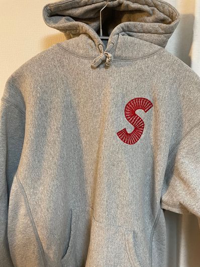 Supreme S Logo Hooded Sweatshirt "Heather Grey" (20FW)