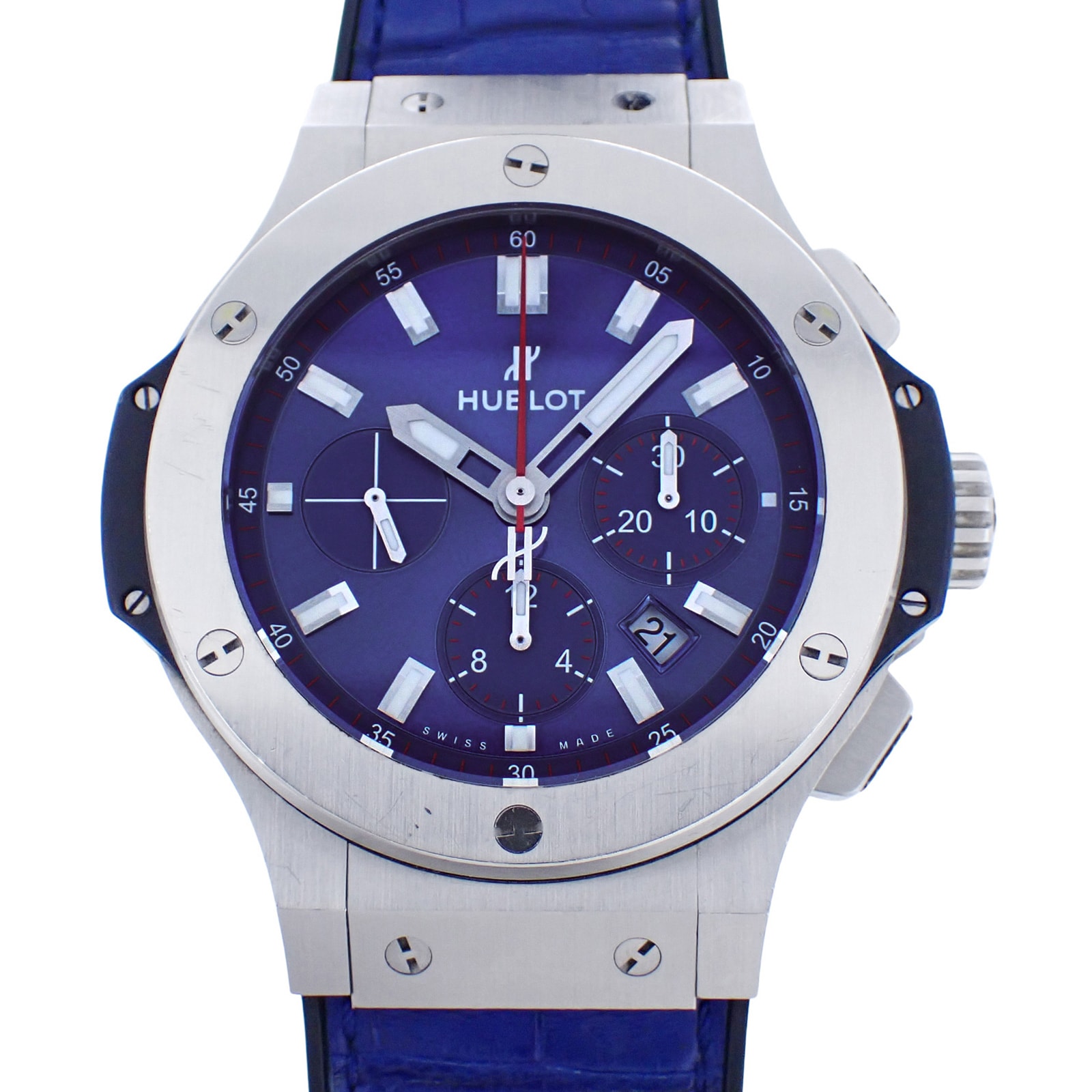 サッカー日本代表モデル HUBLOT ウブロ  ビッグバン ブルーヴィクトリー  301.SX.7123.VR.FCJ18  メンズ 腕時計