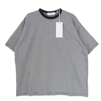 GRAPHPAPER グラフペーパー Tシャツ 25SS GU251-70116B Narrow Border S/S Tee NAVY×GRAY ナロー ボーダー 半袖 Tシャツ ネイビー系 1【中古】