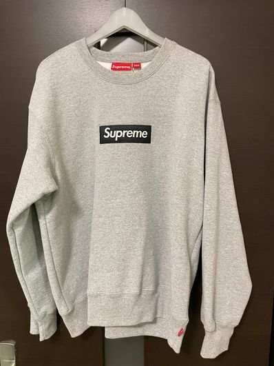 Supreme Box Logo Crewneck "Heather Grey" (22FW)