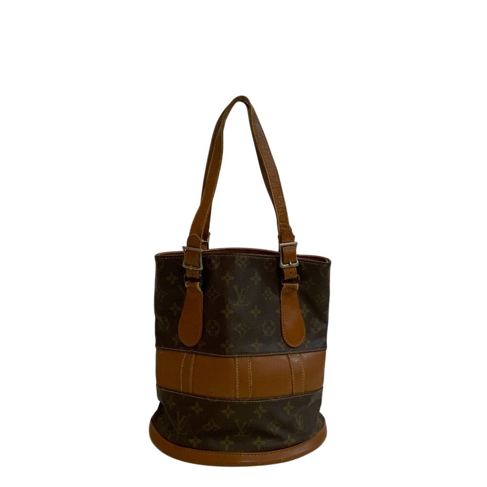 ルイヴィトン LOUIS VUITTON トートバッグ モノグラム バケットPM USA限定 ハンドバッグ T42236 ブラウン