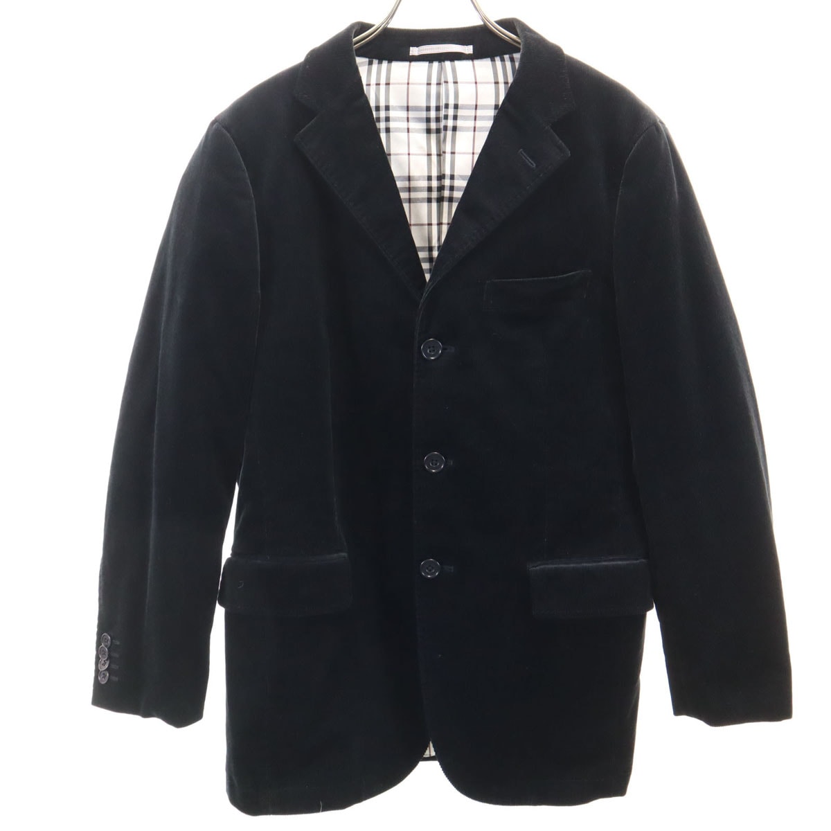 BURBERRY BLACK LABEL バーバリーブラックレーベル コーデュロイ テーラードジャケット M ブラック