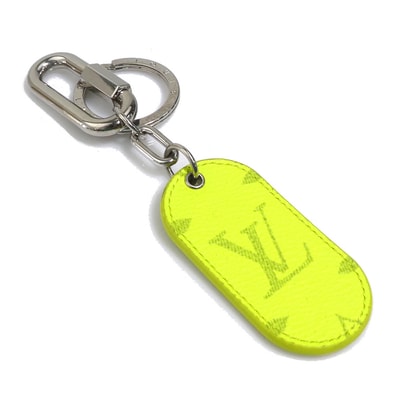 ルイ ヴィトン LOUIS VUITTON チャーム キーリング タイガラマ ポルトクレ ミリタリータブ タイガ ジョーヌ メンズ M67780【中古】 h32646j