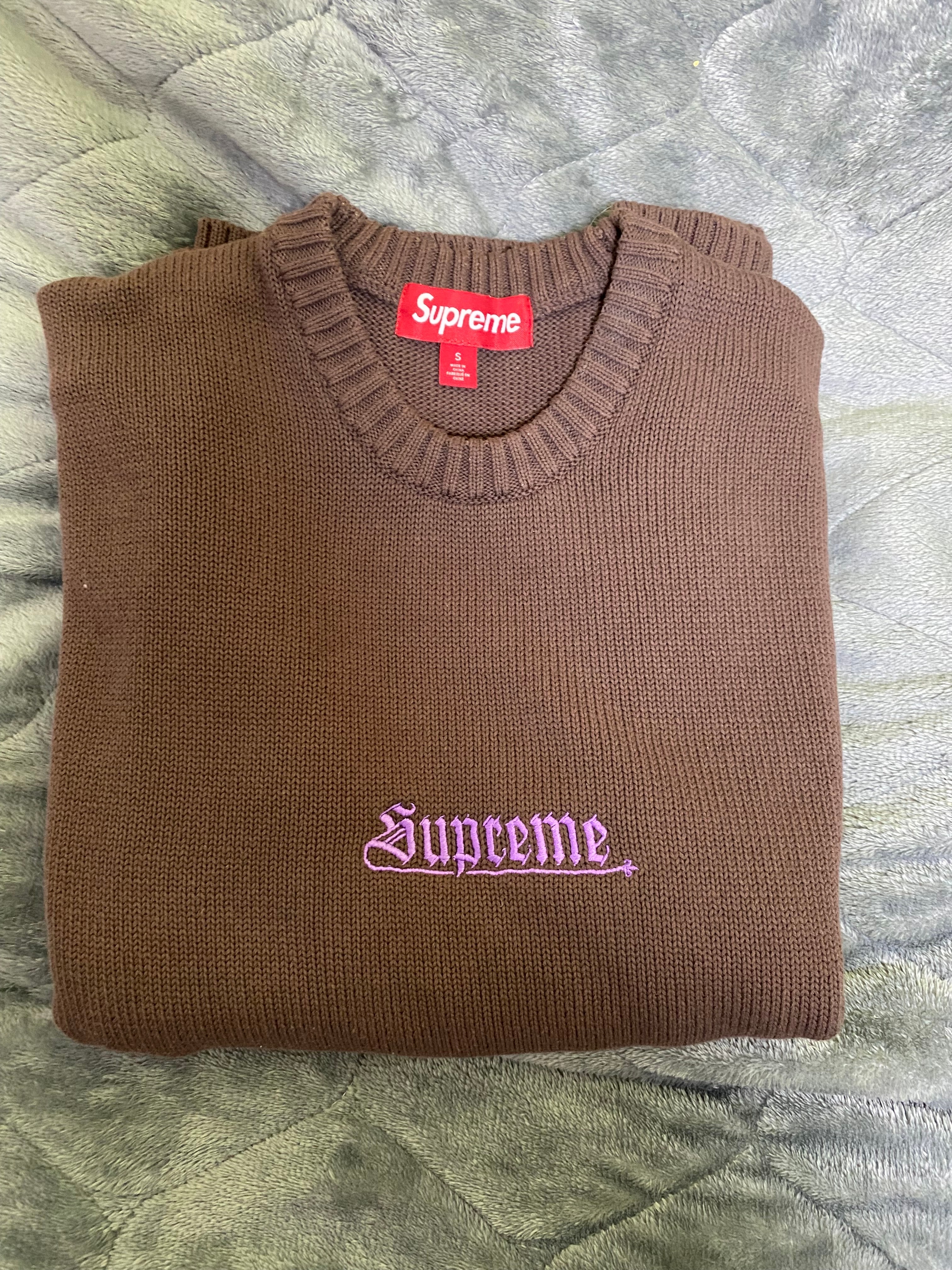 Supreme Old English Sweater "Brown"