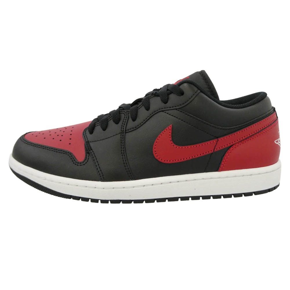 NIKE ナイキ 553558-067 Air Jordan 1 Low Bred Aj1 エアジョーダン1 ロー ブレッド スニーカー ブラック系 レッド系 28.5cm【美品】【中古】