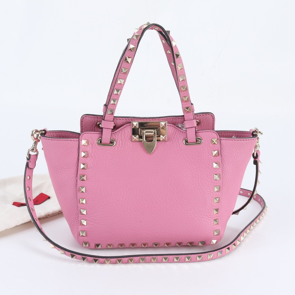 ■極美品 ヴァレンティノ ガラヴァーニ ロックスタッズショルダーバッグ