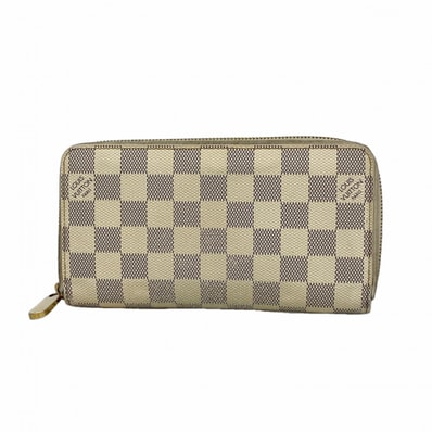 【6gd4867】ルイヴィトン 長財布 ダミエ・アズール ジッピーウォレット N60019 ホワイト【中古】レディース