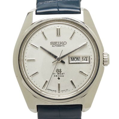 セイコー グランドセイコー 腕時計 6146-8000 自動巻き シルバー文字盤 ステンレススチール レザー メンズ SEIKO 【中古】