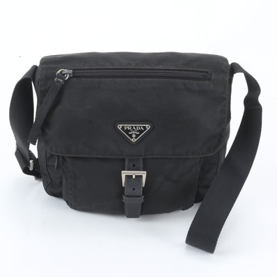 ■美品 プラダ テスート ナイロントライアングルロゴショルダーバッグ