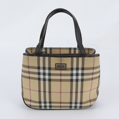 ■美品 バーバリー ノバ チェックハンドバッグ