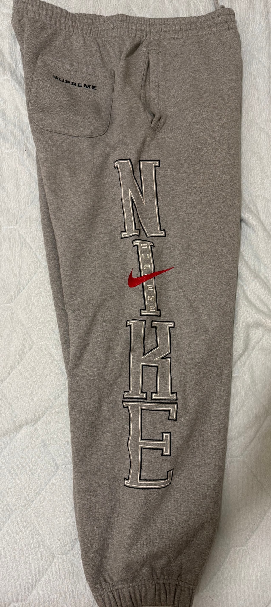 Supreme x Nike Sweatpant "Heather Grey"