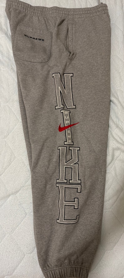 Supreme x Nike Sweatpant "Heather Grey"