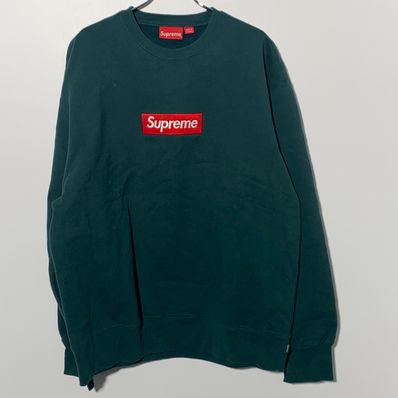 Supreme Box Logo Crewneck "Dark Pine" (22FW)