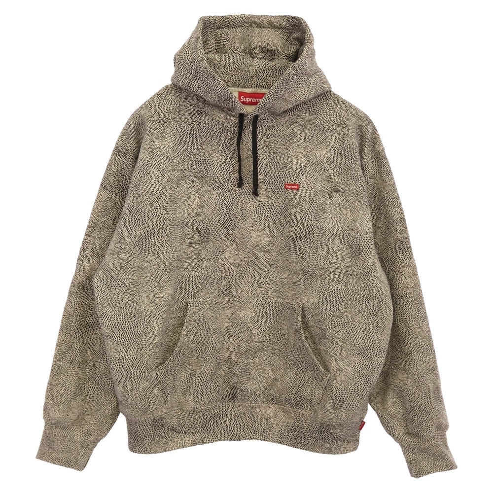Supreme シュプリーム パーカー 25SS Small Box Hooded Sweatshirt Snakeskin スモールボックスロゴ フーデッド スウェットシャツフーディ パーカー ブラック系 ホワイト系 M【中古】