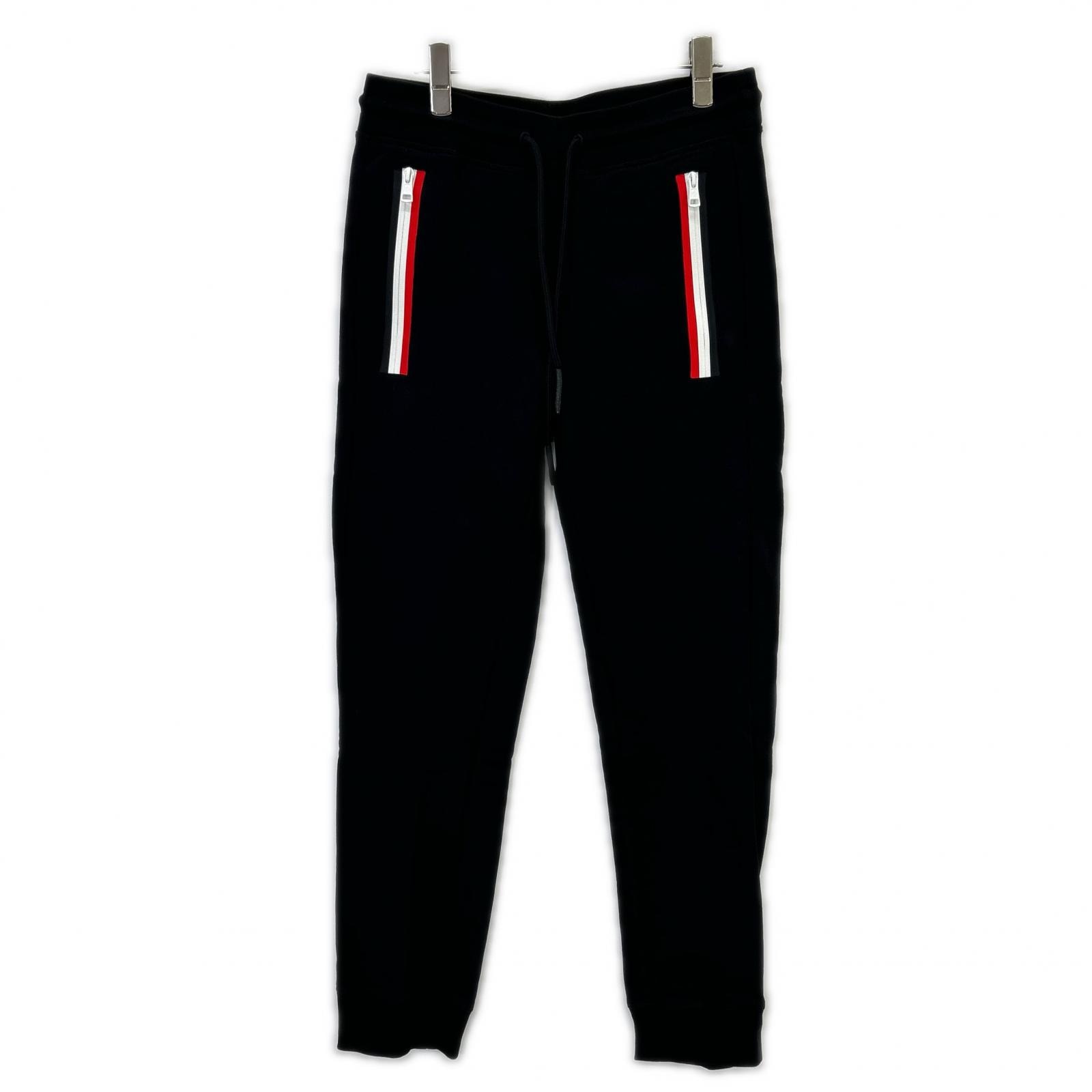 モンクレール  ブラック PANTALONE ドローストリングジョガーパンツ S