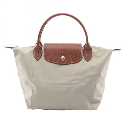 ロンシャン Longchamp ル プリアージュ オリジナル S トップハンドル ハンドバッグ バッグ キャンバス レザー レディース グリーン系 / ブラウン系 L1621089349 【新品】