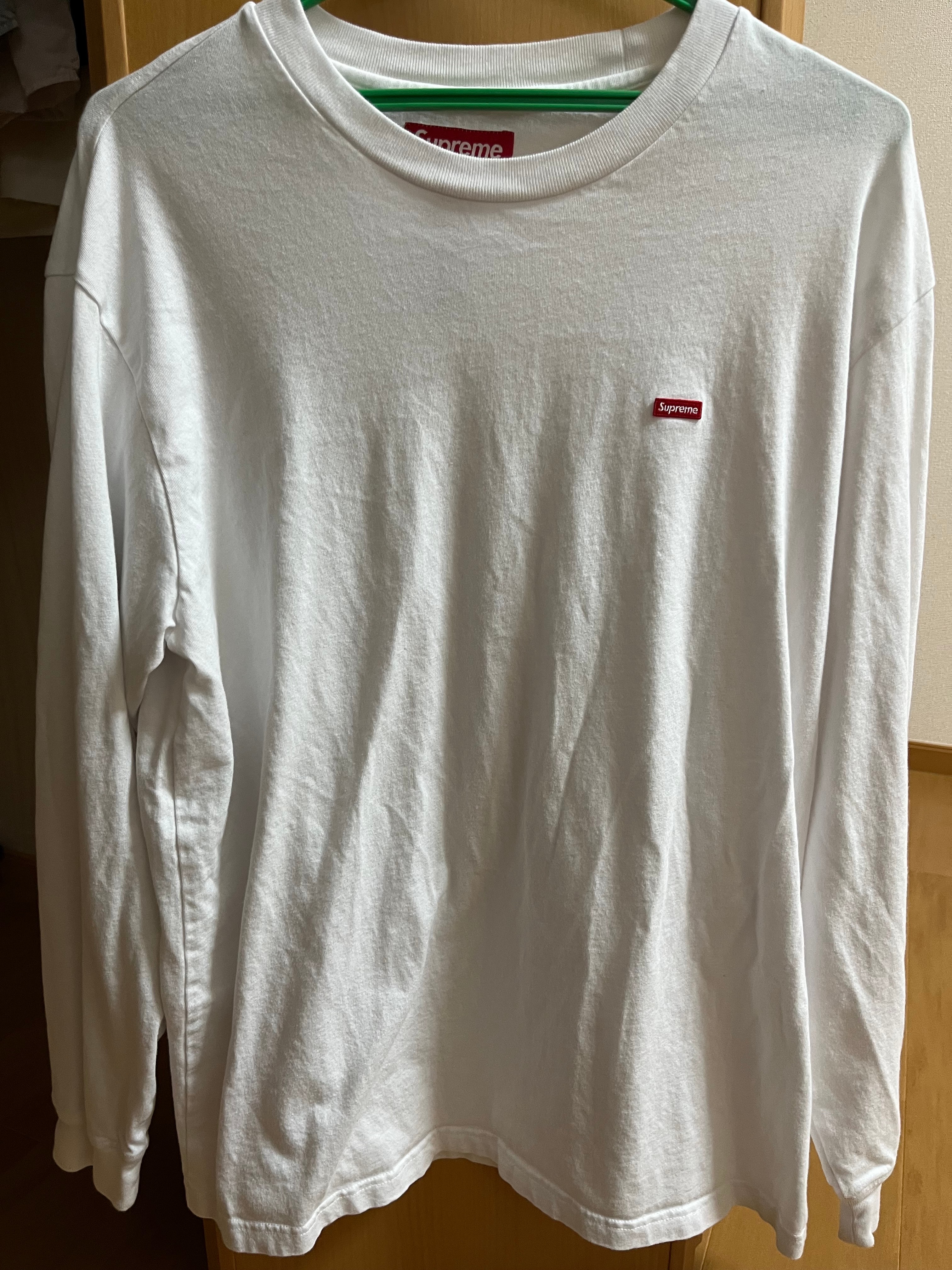 Supreme Small Box L/S Tee "White"(23FW)
