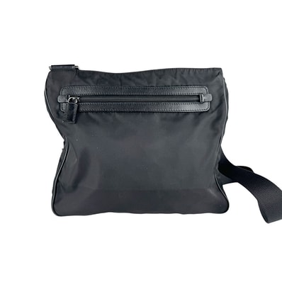 プラダ PRADA ショルダーバッグ ナイロン ブラック ユニセックス【中古】 z9503