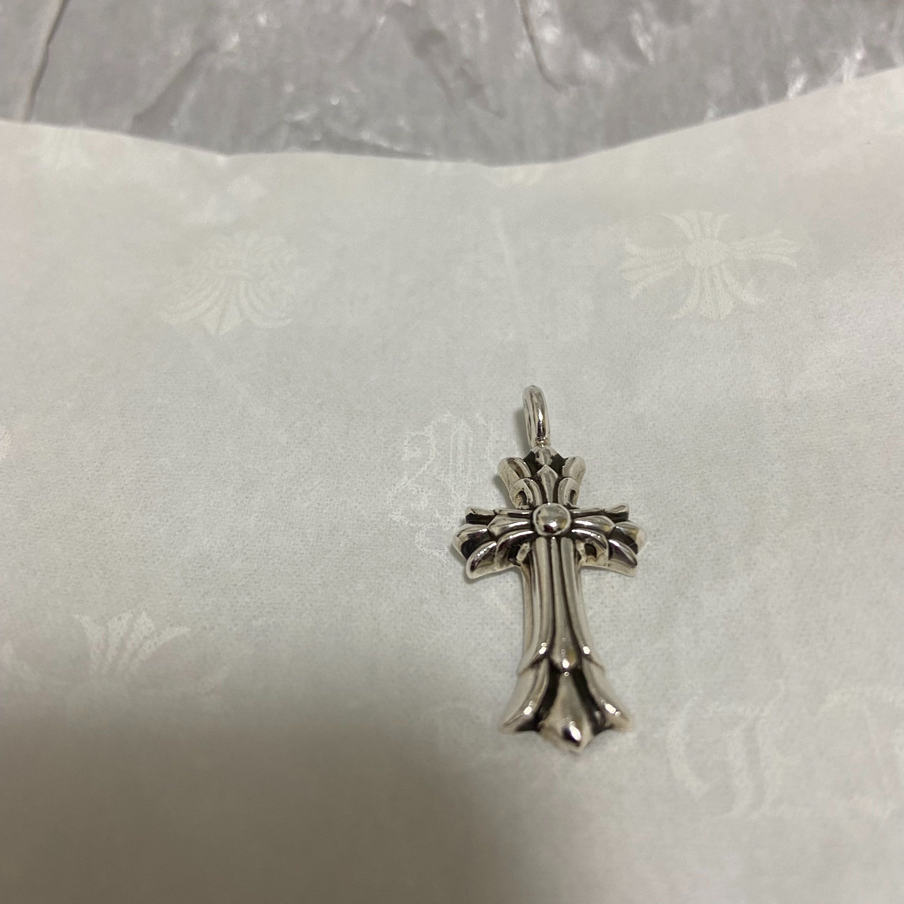 Chrome Hearts Double CH Cross Charm "Silver"
