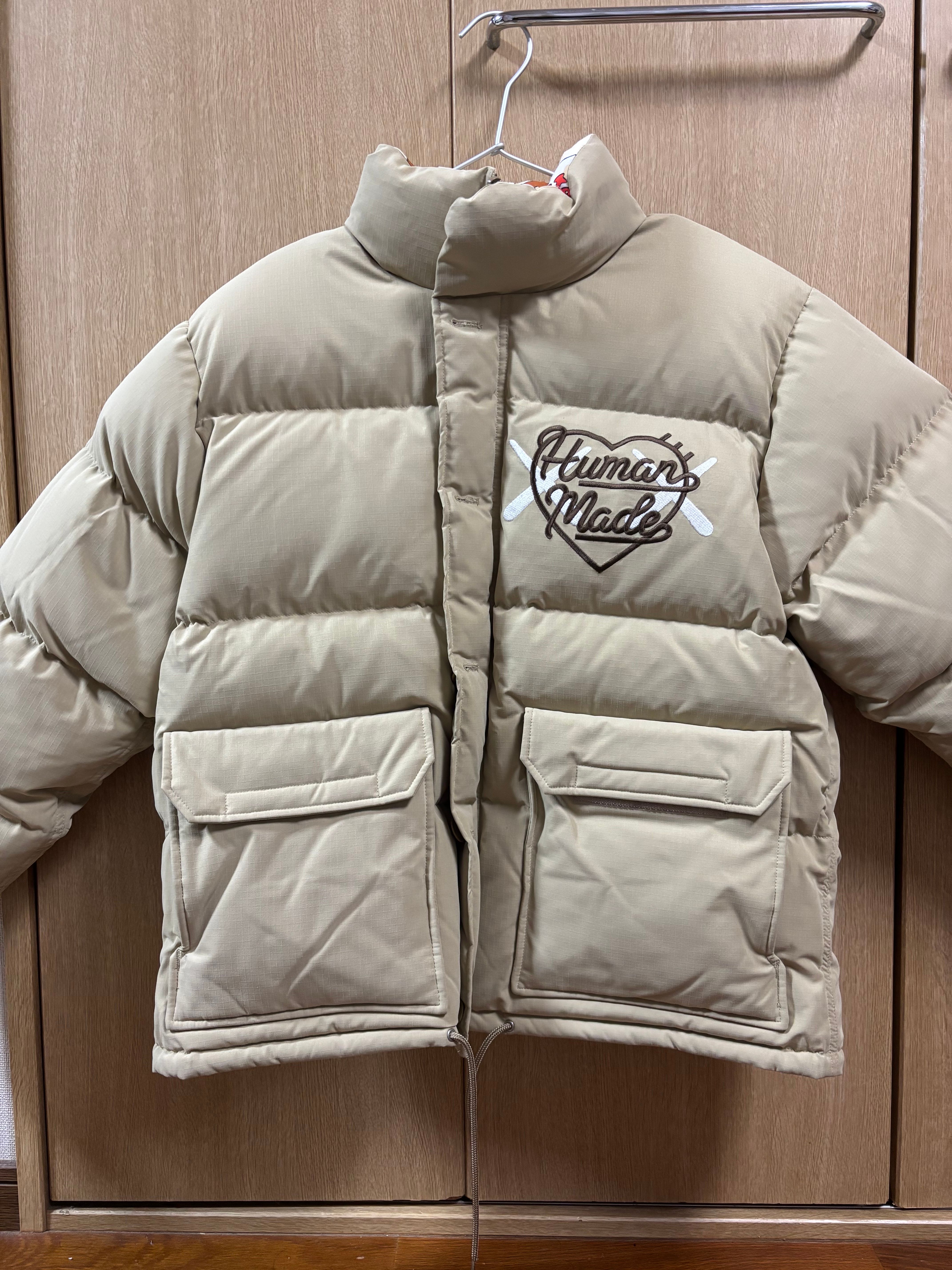 HUMAN MADE x KAWS Made Down Jacket "Beige"