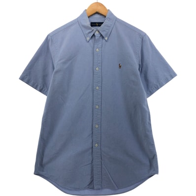 古着 ラルフローレン Ralph Lauren 半袖 ボタンダウンシャツ メンズM相当/eaa553995