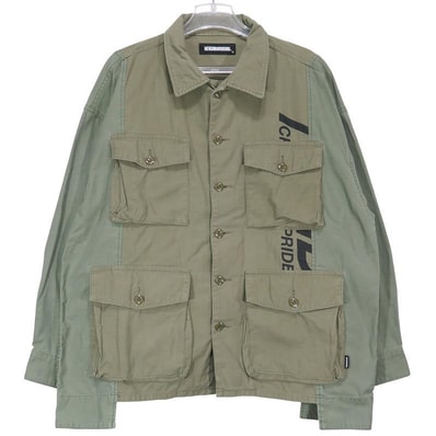 NEIGHBORHOOD ネイバーフッド 21AW BDU.MOD/C-SHIRT.LS 212AQNH-SHM02 BDUシャツ ロングスリーブ オリーブドラブ 長袖 サイズS