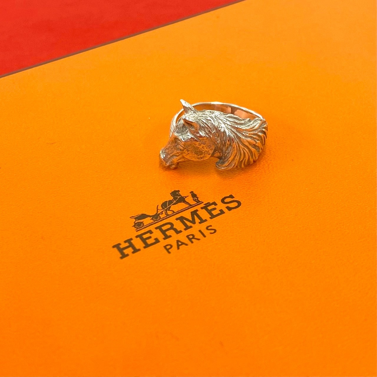 HERMES エルメス シュバルホース リング シルバー800 リング・指輪 11号 シルバー
 84033