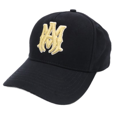 アミリ 【美品】SRAMHACP1052SMRCNA10 FULL CANVAS MA HAT ロゴ キャンバス キャップ