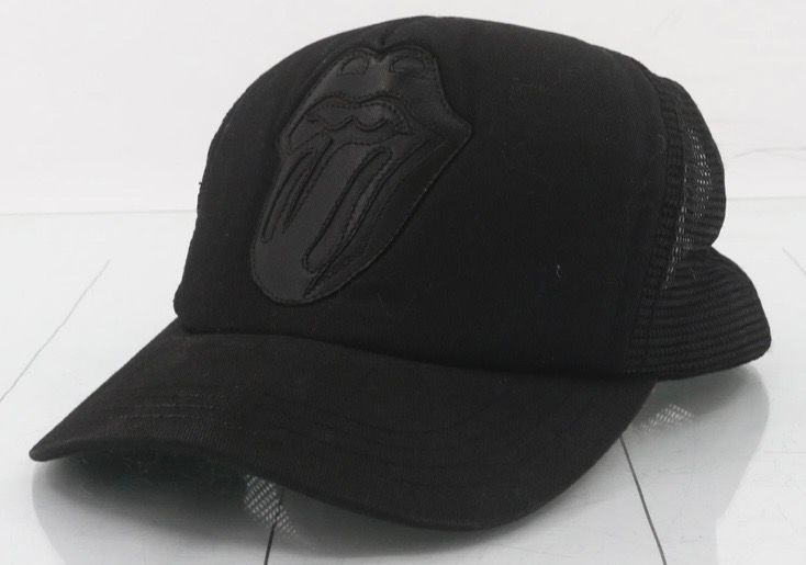 Chrome Hearts Trucker Cap Lip & Tongue Leather Patch Cross Ball Mesh "Black"