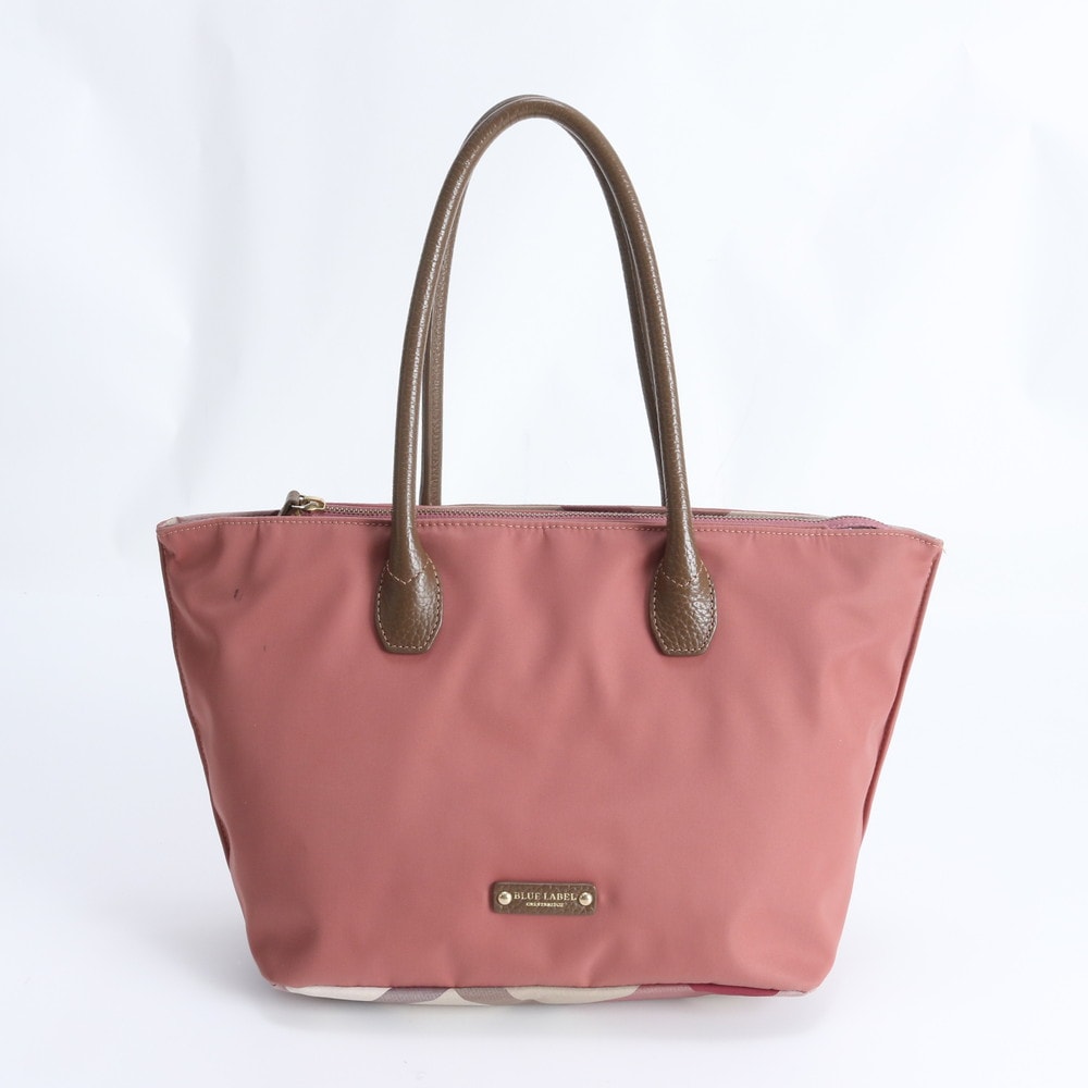 ■美品 バーバリー ノバ チェックトート バッグ レザー×ナイロン