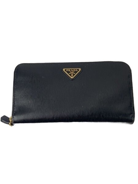 PRADA Women's Portafoglio Grande In Saffiano Con Logo "Black"