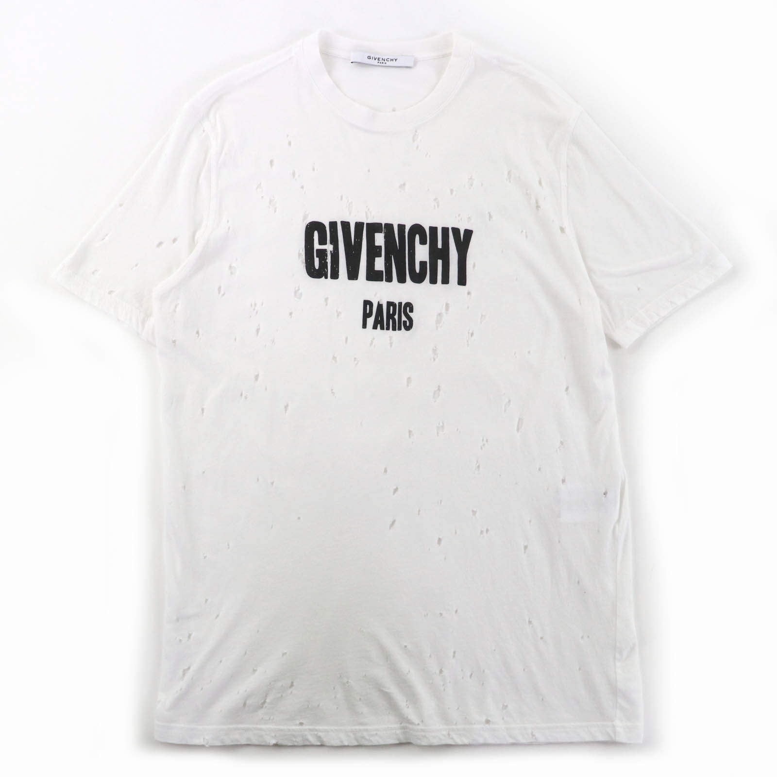 極美品 ジバンシィ 半袖Tシャツ ホワイト メンズ XS BW700D305P