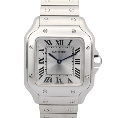 カルティエ CARTIER サントス ドゥ カルティエ SM 腕時計 時計 ステンレススチール レディース シルバー系 WSSA0082 【中古】