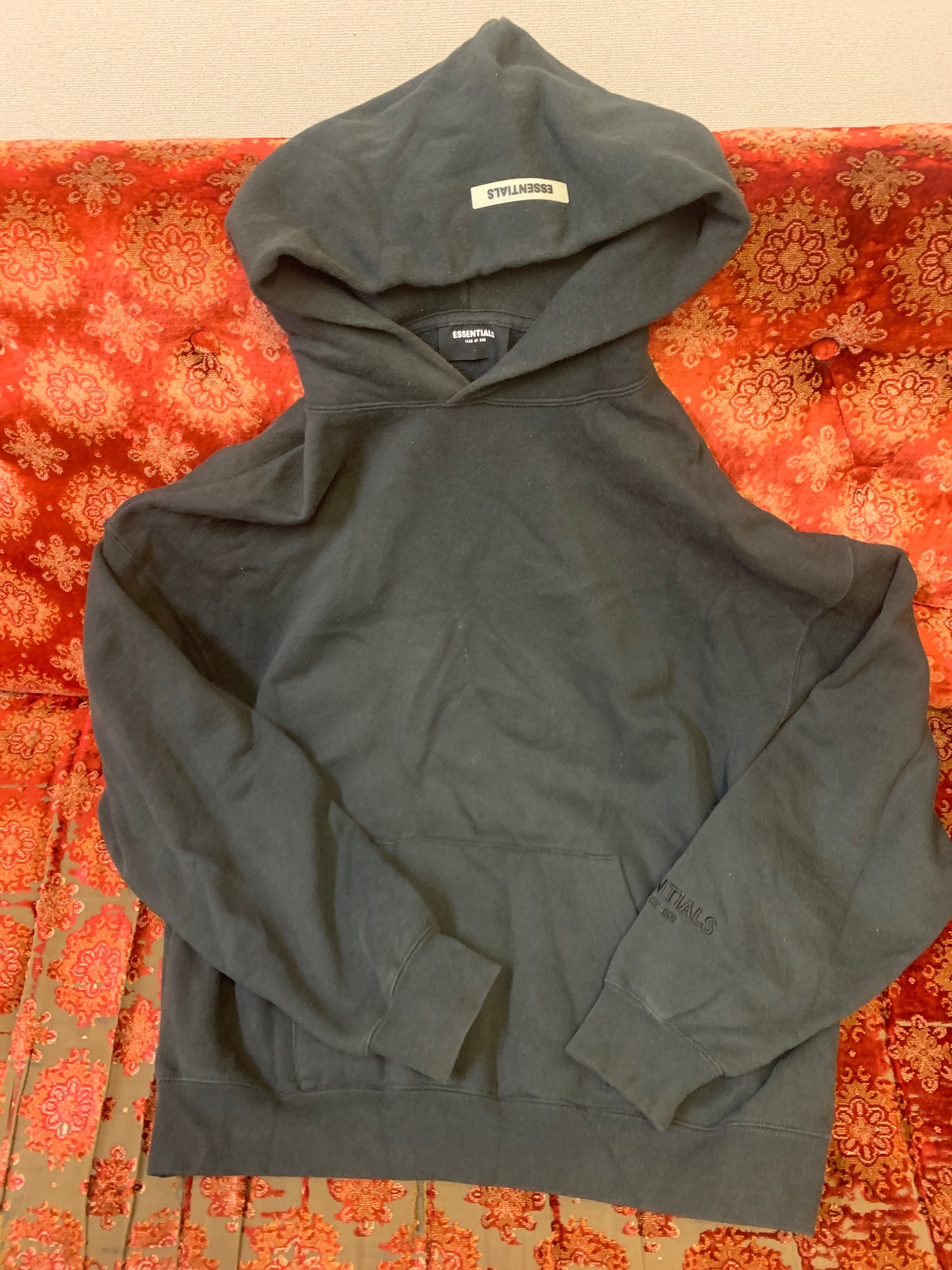 FEAR OF GOD ESSENTIALS 3M logo Pullover Hoodie "Black"