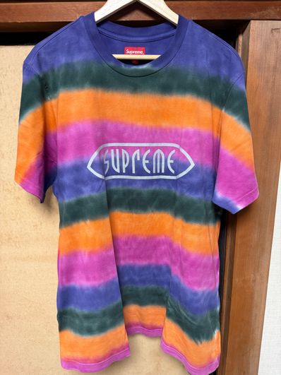 Supreme Rainbow Stripe Tee (19SS) "Orange"