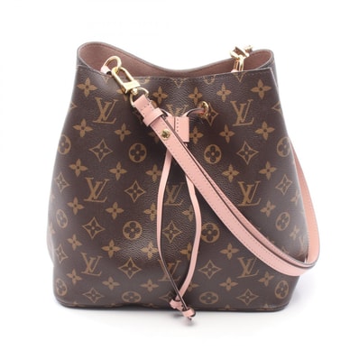 ルイ・ヴィトン LOUIS VUITTON ネオノエ ショルダーバッグ バッグ PVCコーティングキャンバス レザー モノグラム ローズプードル レディース ブラウン系 / ピンク系 M44022 【中古】