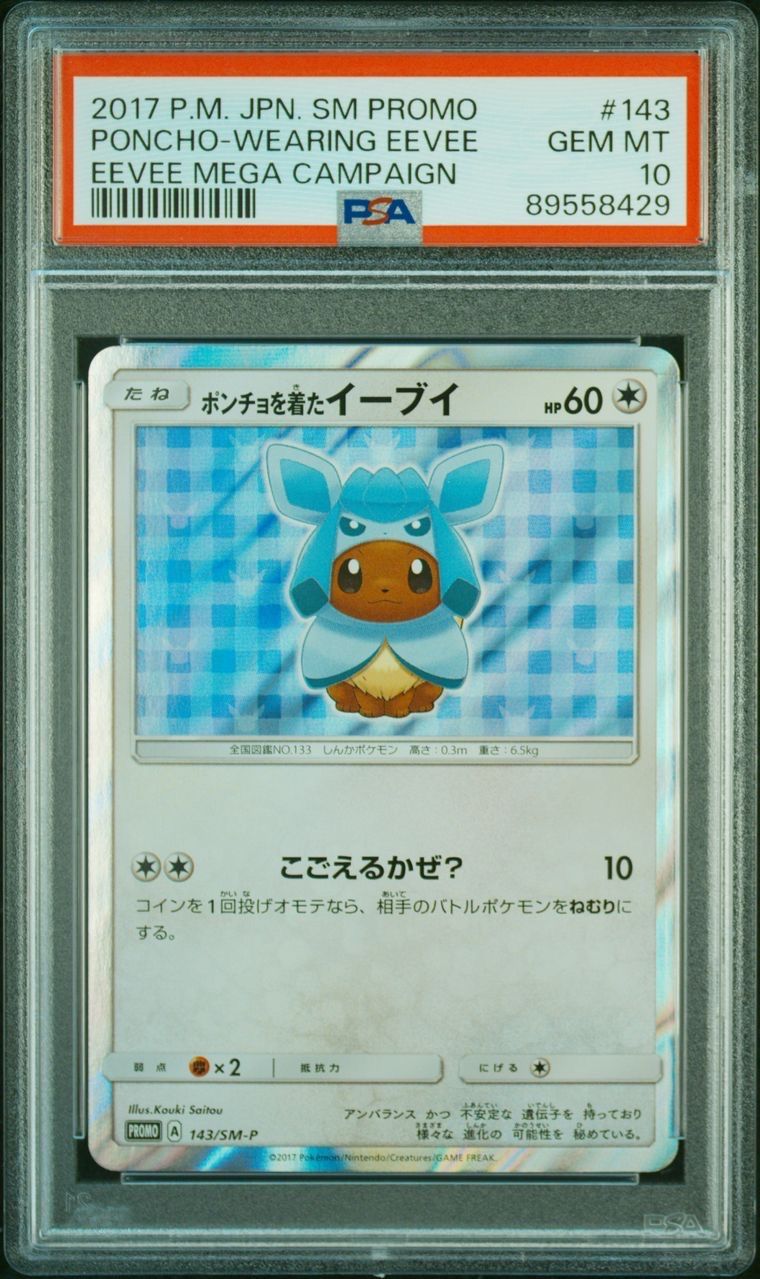 ポンチョを着たイーブイ: プロモ[SM-P 143](プロモーションカード「SM-P」)